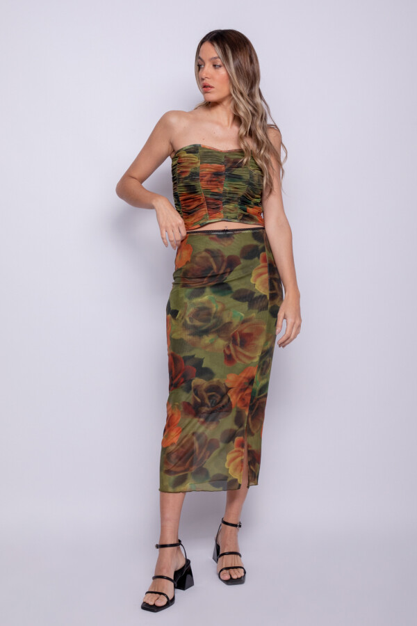 FALDA GRACE Verde Oliva