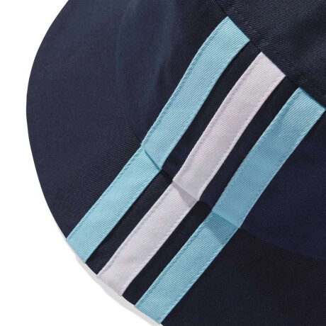 Gorro Bucket 3 Bandas Unisex Azul