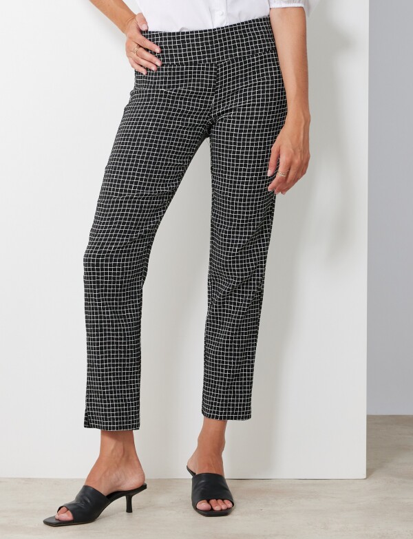 Pantalon Cuadros NEGRO/BLANCO