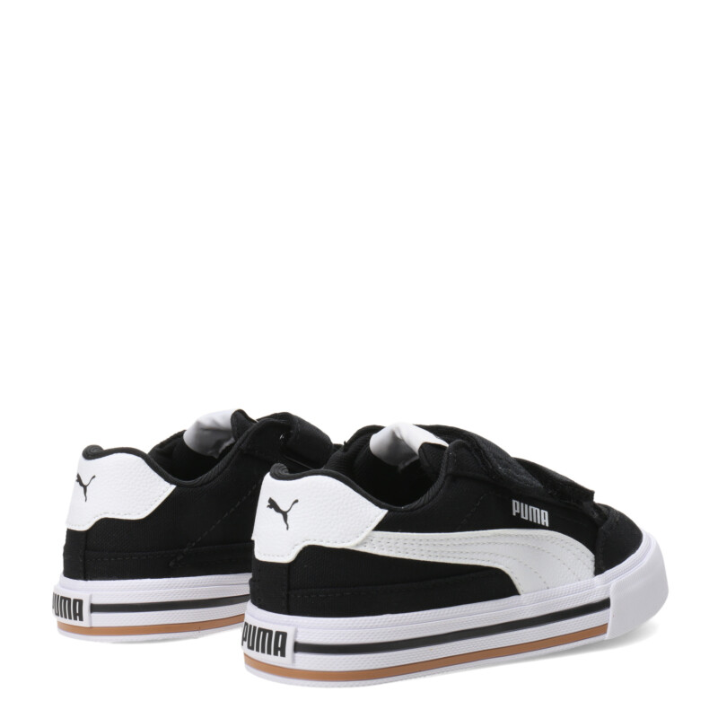 Championes de Niños Puma Court Classic Vulc FS Negro - Blanco