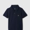 V-SS PIQUE POLO TAPESTRY NAVY