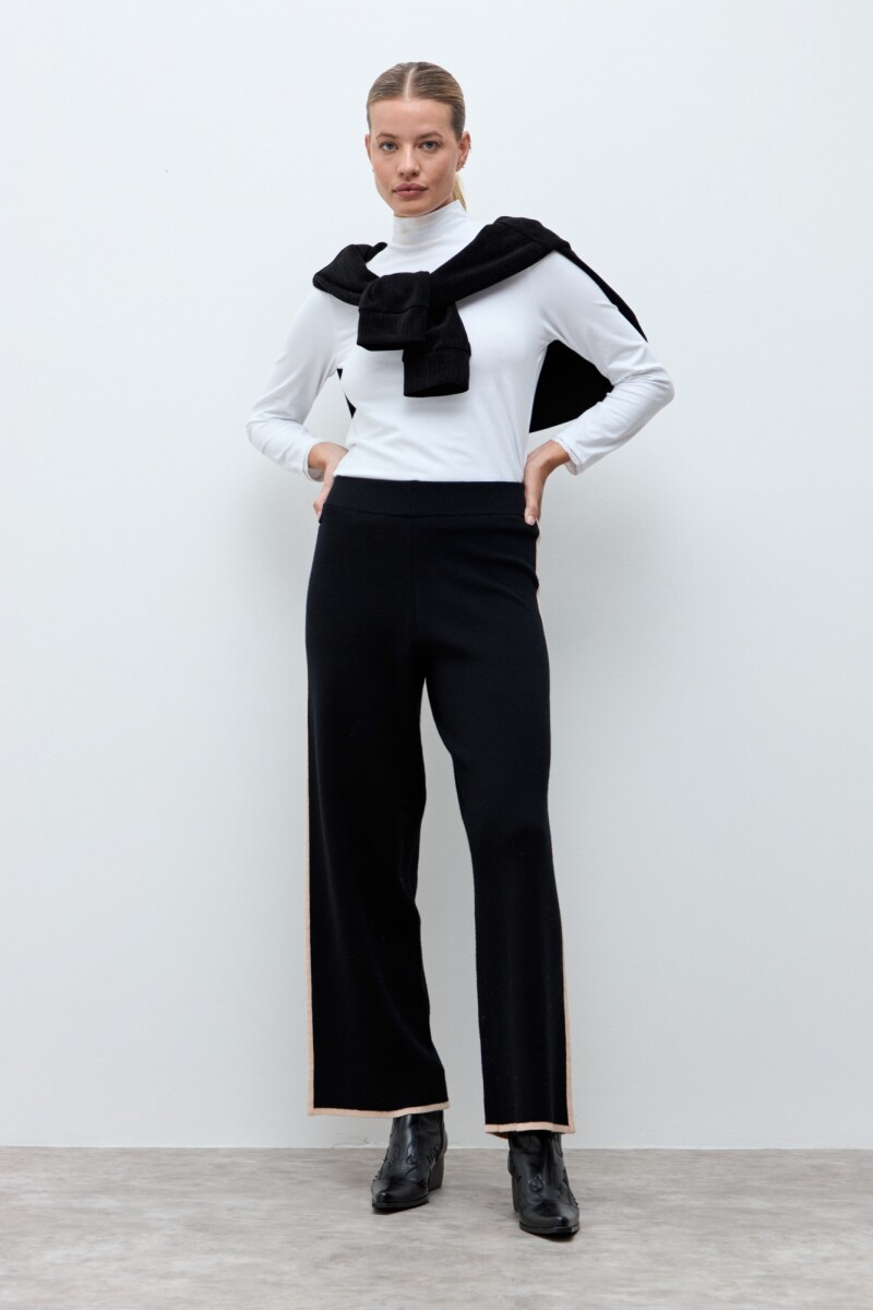 Pantalón tejido - negro 