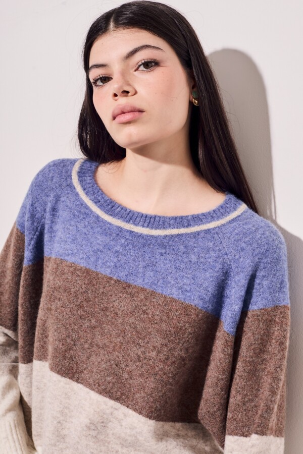 Sweater Rayado Azul