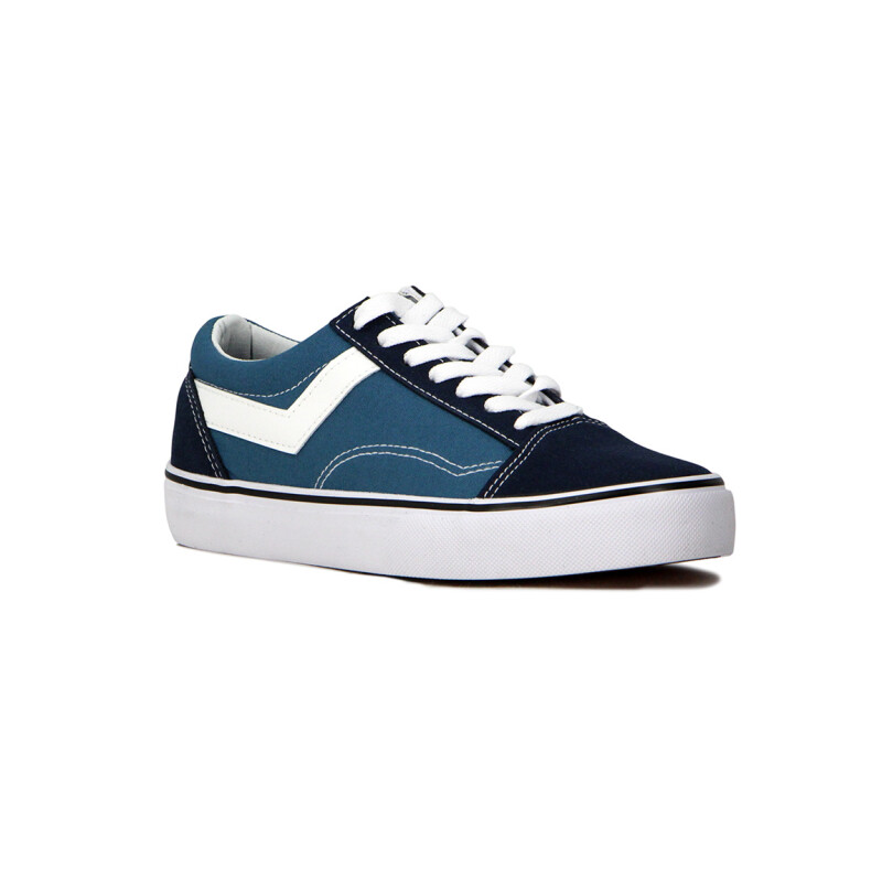 Pony Champion Old School Casual Lona-Gamuza Azul-Marino Azul-Marino