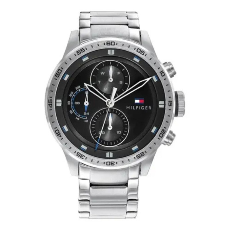 Reloj Tommy Hilfiger 1791805 para hombre con correa de acero Negro