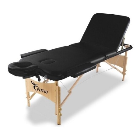 Camilla portable para masajes de 3 cuerpos en madera Camilla portable para masajes de 3 cuerpos en madera