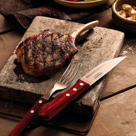 Cuchillo de Asado Yumbo 25 cm Polywood Acero Inoxidable Tramontina Cuchillo de Asado Yumbo 25 cm Polywood Acero Inoxidable Tramontina