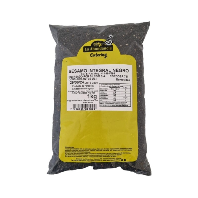 SEMILLAS DE SESAMO NEGRO - 1 KG Semillas De Sesamo Negro - 1 Kg