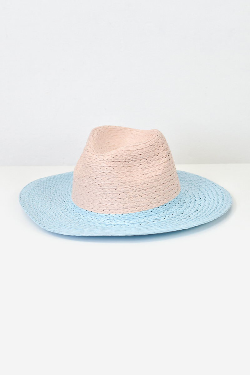 Sombrero Luz - Rosa y celeste 