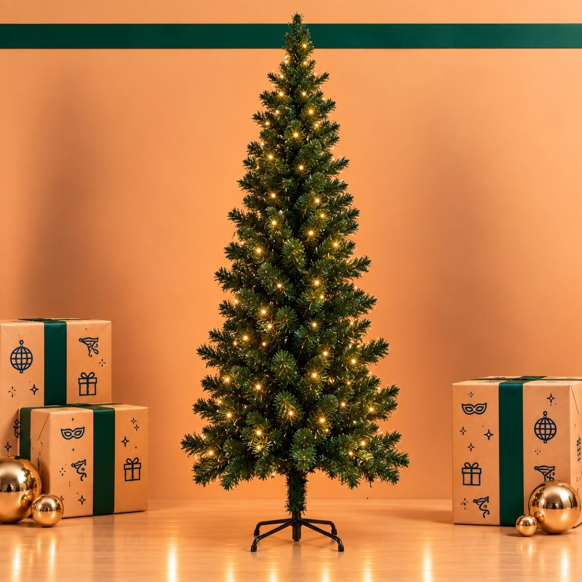 Árbol de Navidad con Luces cálidas - 180 cm 