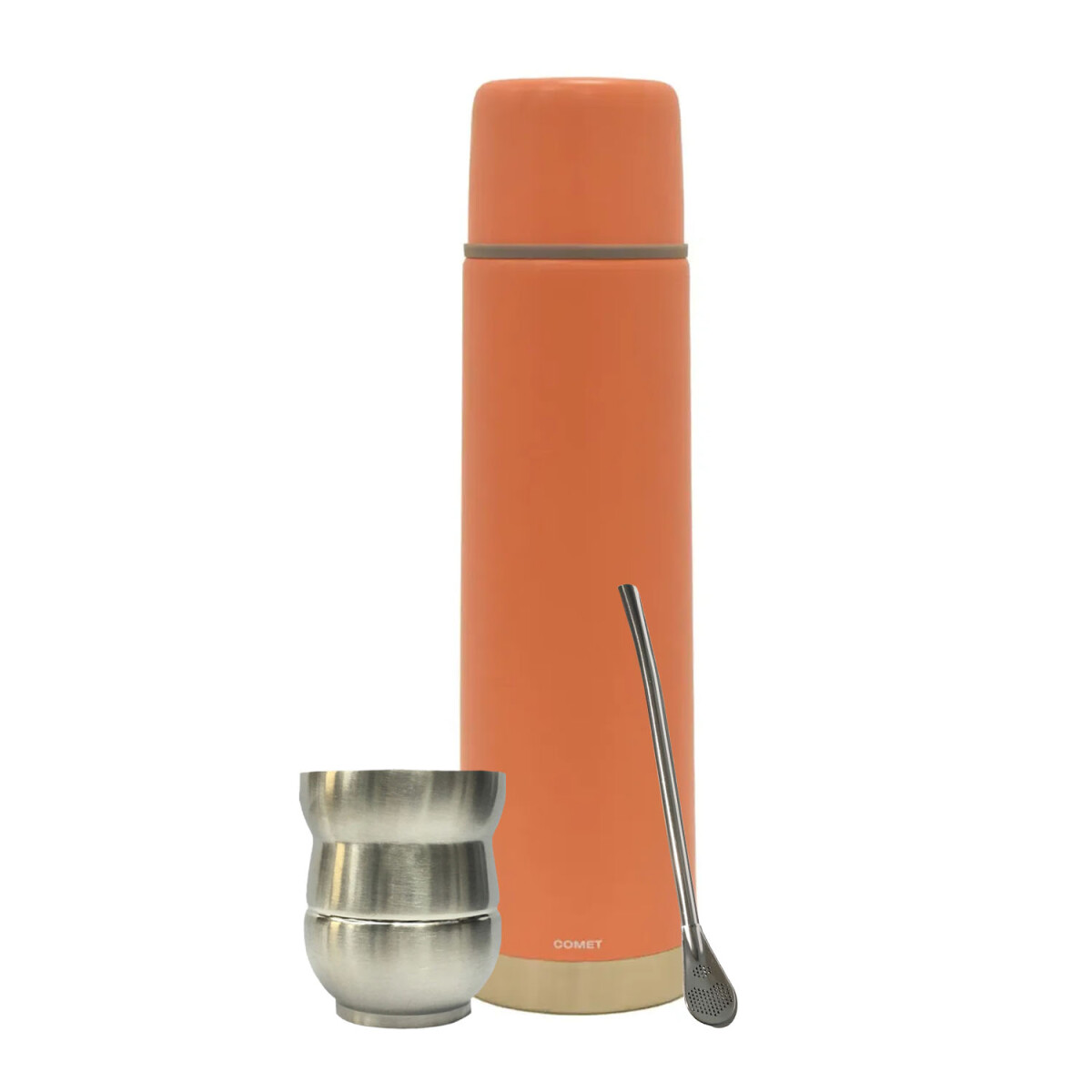 Set Termo Bala 750ml +mate 140ml +bombilla regalo Comet - Coral 