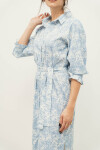CAMISERO BRENDA MAXI BOTANICAL BLUR BLUE CAMISERO BRENDA MAXI BOTANICAL BLUR BLUE
