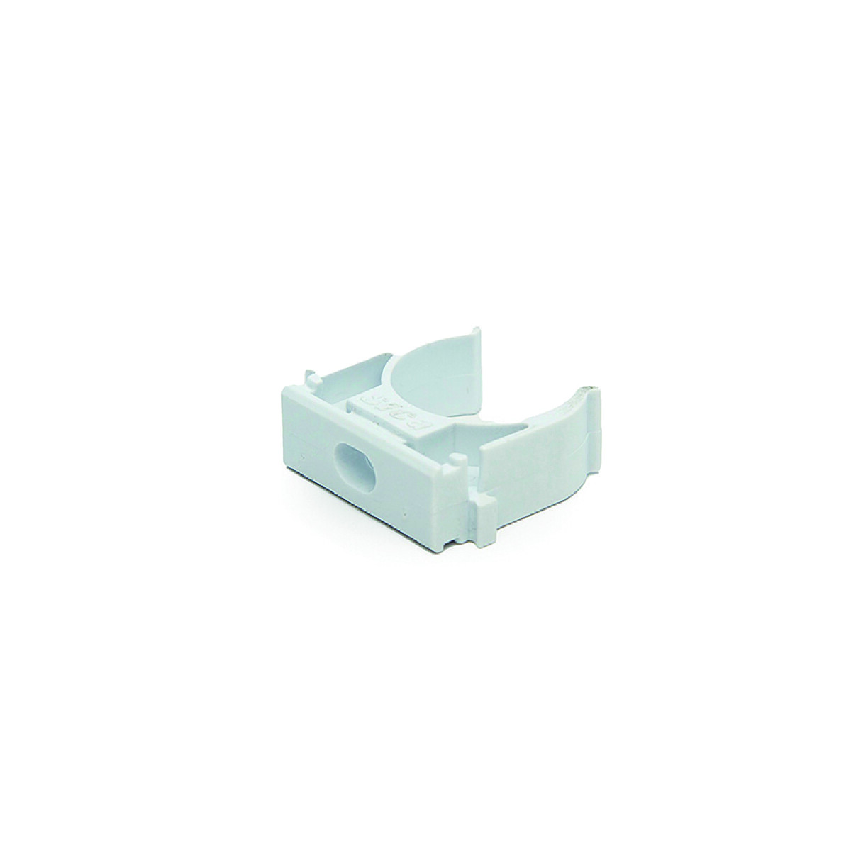 Grampa PVC blanca fija para caños ø20 - 22mm Sica - SK3560 