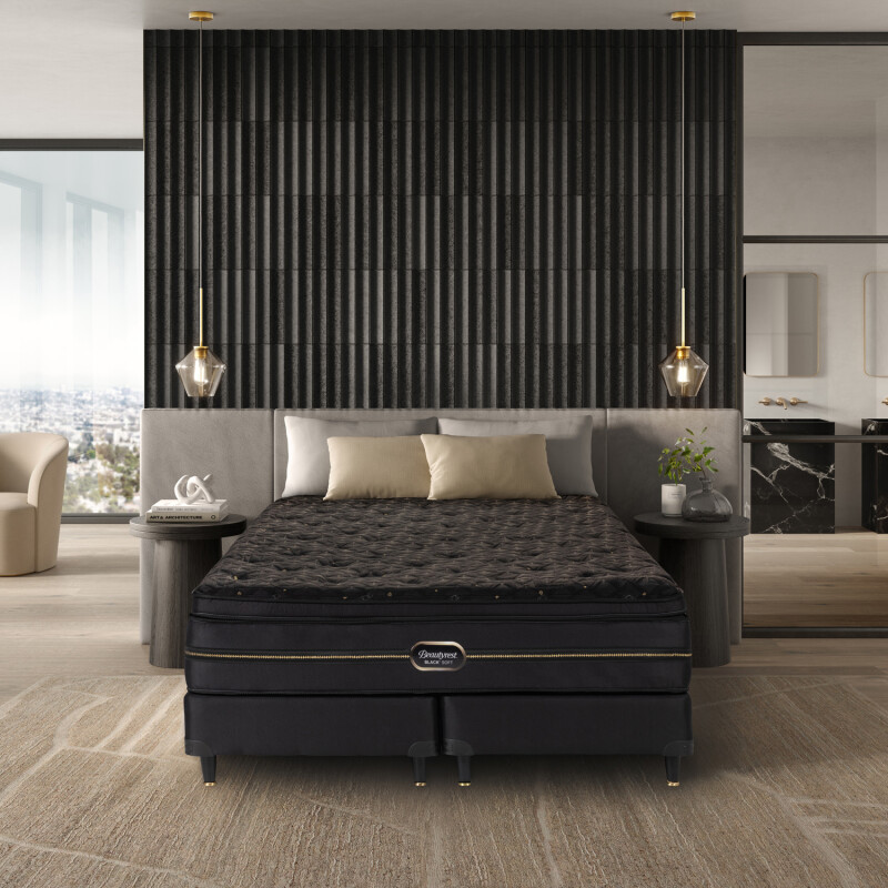 Sommier Simmons Beautyrest Black Soft 1.40 x 1.90 2 Plazas