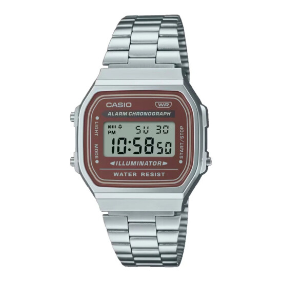 Reloj CASIO RETRO A168WA-5AYDF Acero Plateado Esfera 33mm 0