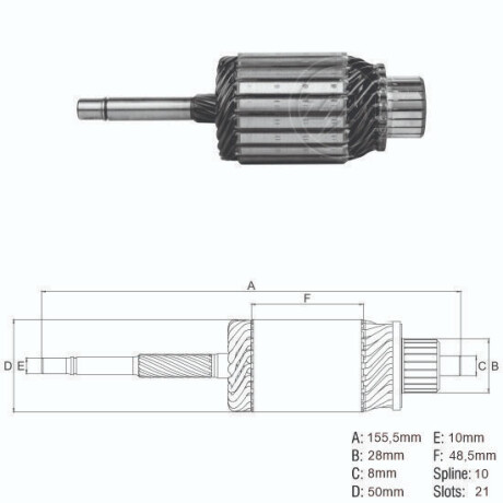 BOBINA ALTERNADOR ARRANQUE FIAT FIAT GM RENAULT 21D 10E 155L VALEO C/H ZM BOBINA ALTERNADOR ARRANQUE FIAT FIAT GM RENAULT 21D 10E 155L VALEO C/H ZM