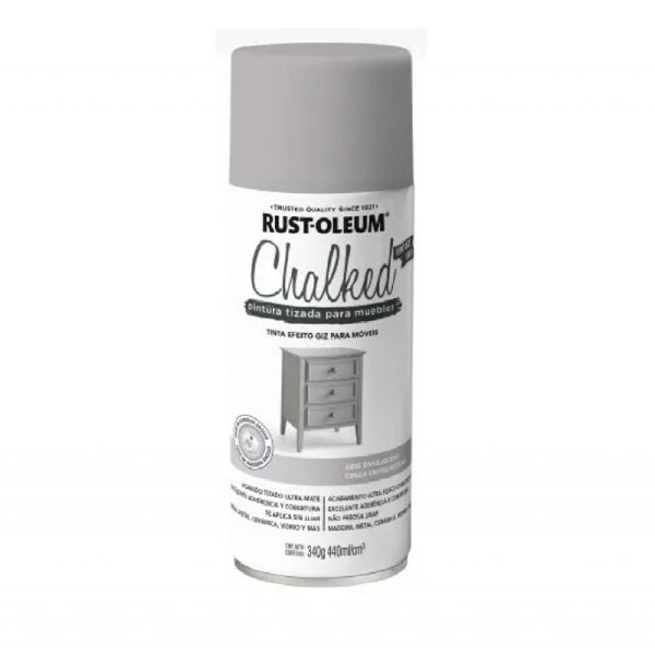 Esmalte Aerosol Tizado 340Gr - Blanco Lino Rust Oleum Gris Envejecido Rust Oleum