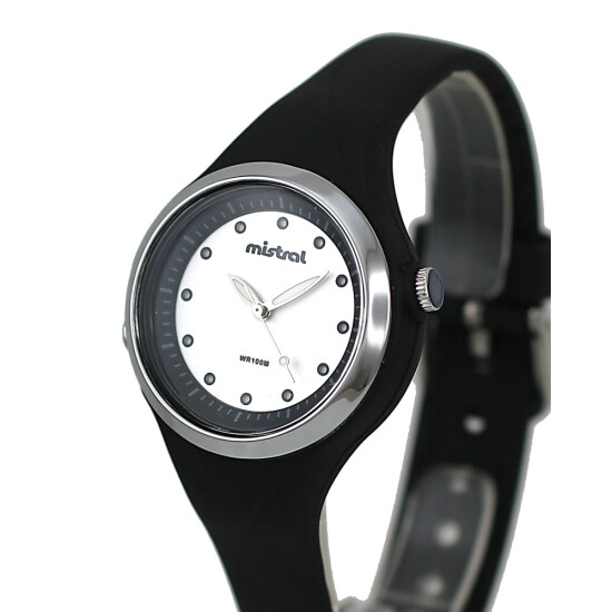 Reloj Mistral Fashion Silicona Negro 0