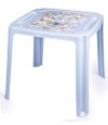 Mesa Plástica Infantil PVC Varios Diseños Celeste