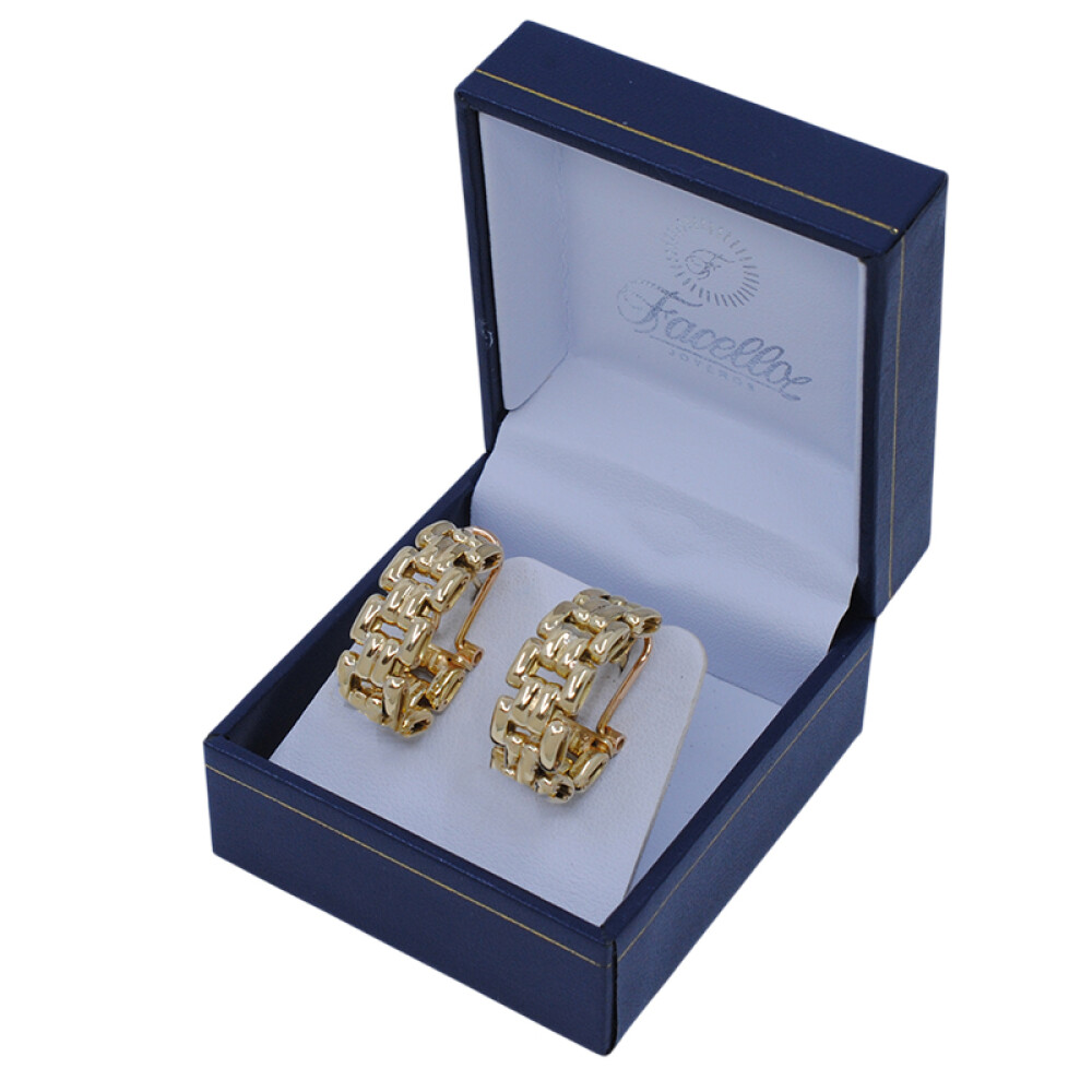 Caravanas en oro 18k estilo panther 4 hilos con clips Caravanas en oro 18k estilo panther 4 hilos con clips