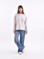 SWEATSHIRT WITH SIDE CUTS HIELO