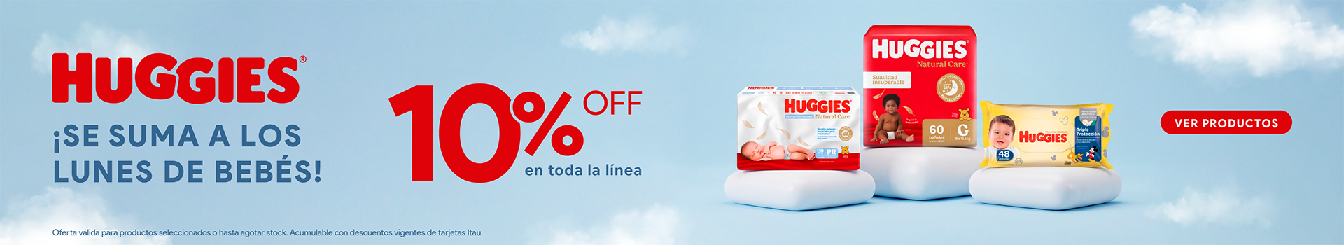 Huggies en Lunes de Bebés 10% off