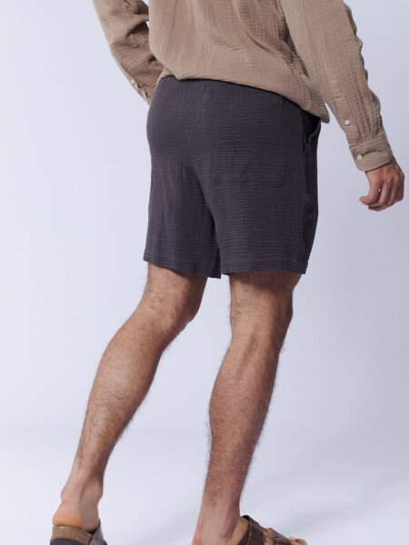 Short muselina Gris Oscuro