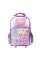 Mochila con carrito + cartuchera Trendy Lila