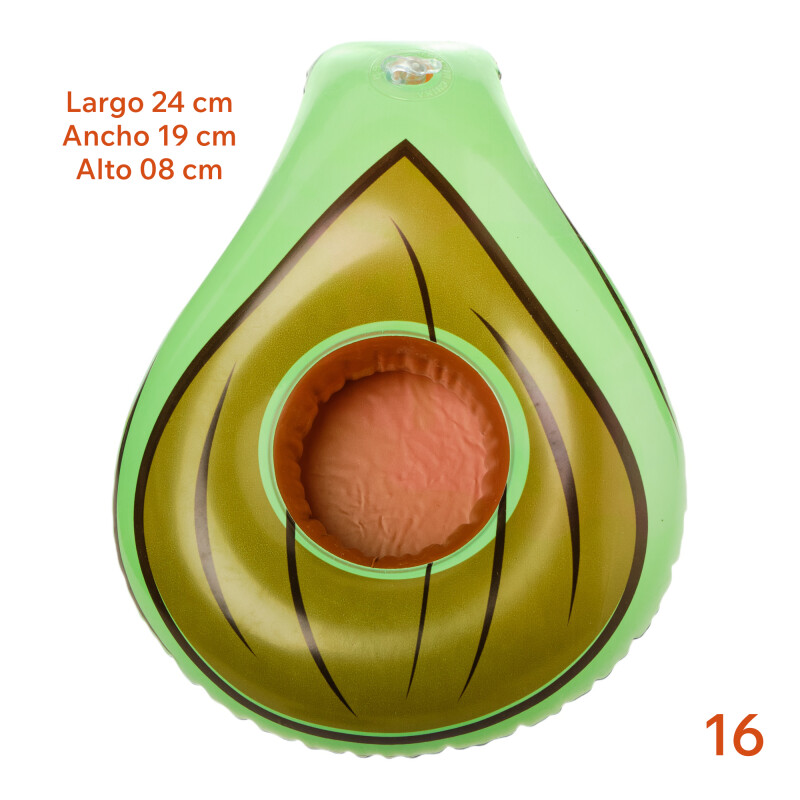 Inflable Posa Vaso Bebida Para Piscina Variedad Diseños Palta
