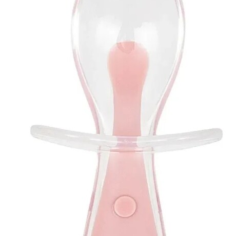 Cuchara silicona con protector rosa