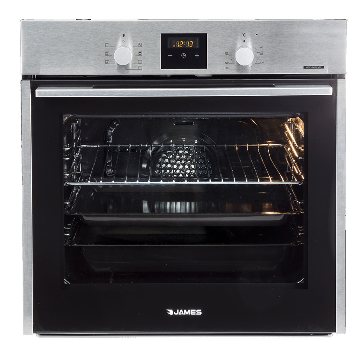 HORNO EMPOTRAR ELEC ACERO INOX JAMES HEE 41140 