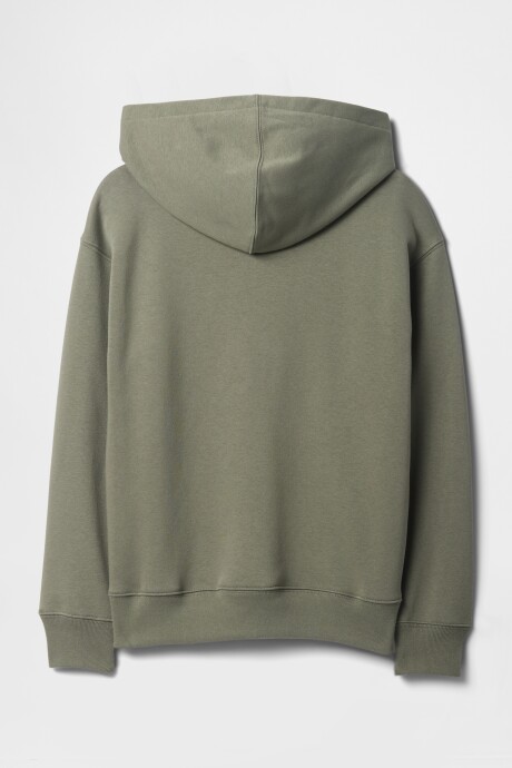 Buzo Canguro Logo Gap Niño Mesculen Green