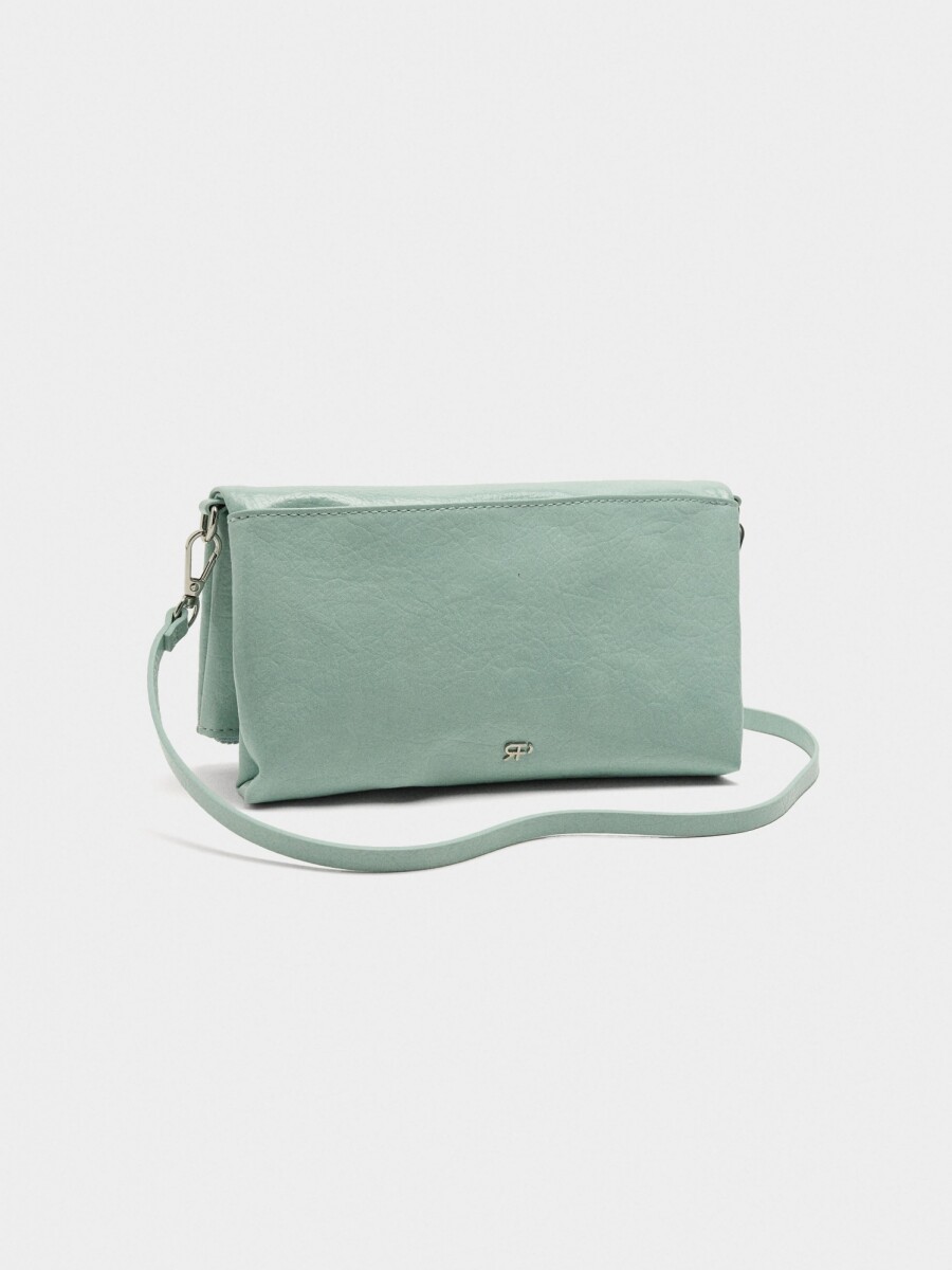 Bolso Bandolera Efecto Craquelado azul