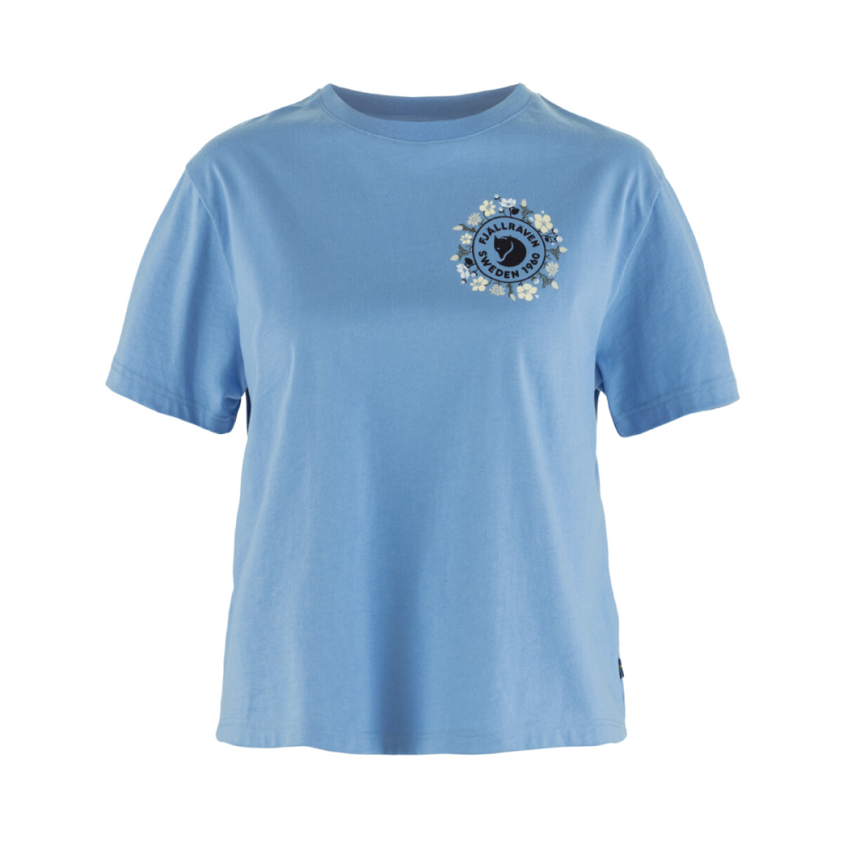 Polo Fjallraven Fjallblomster Logo T-shirt W Mujer - Ultramarine 