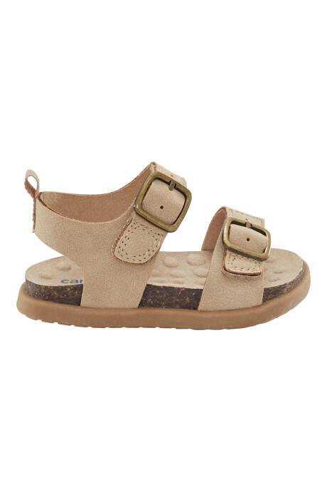 Sandalias con velcro, diseño con hebillas Sin color