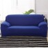 Pack X2 Funda Forro Cubre Sillon Sofa 1 Cuerpo Elastizada Color Variante Azul marino