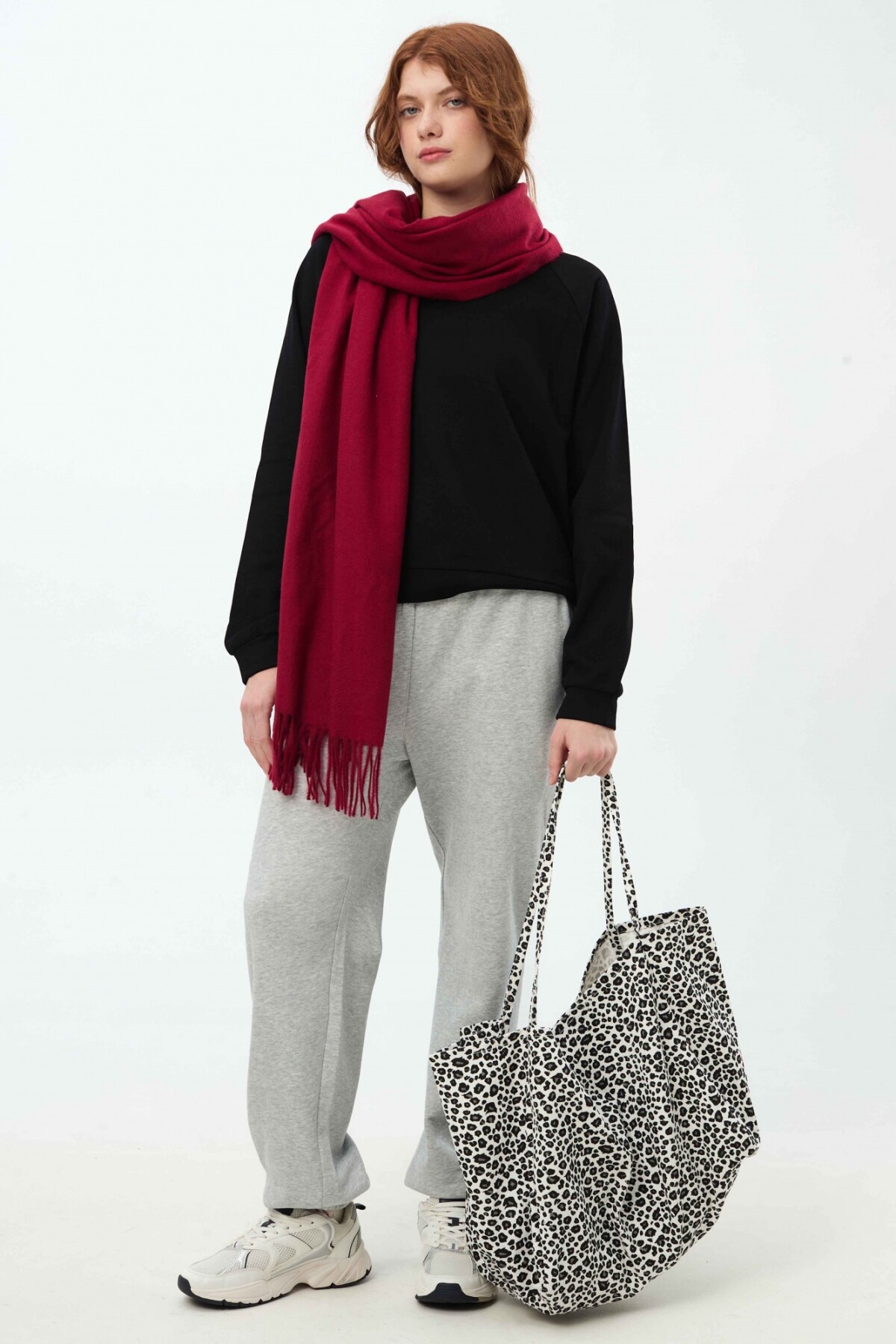 Pantalón Mecha Gris Melange