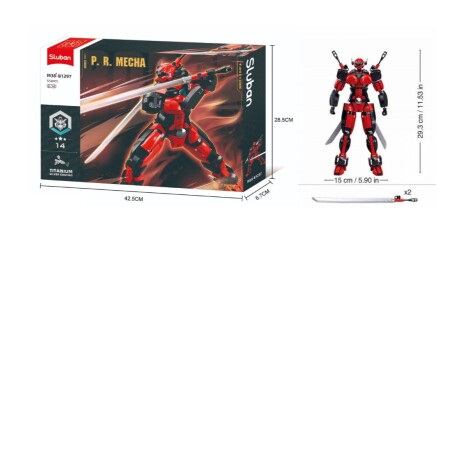 Juego Bloques Sluban Robot Mecha 14 001