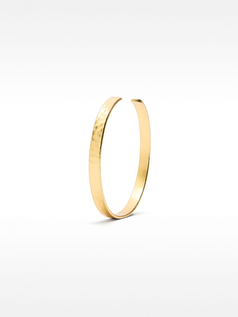 Pulsera Rígida Irregular dorado