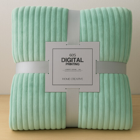 Manta Frazada Polar Suave Invierno 2 plazas Abrigada Celeste