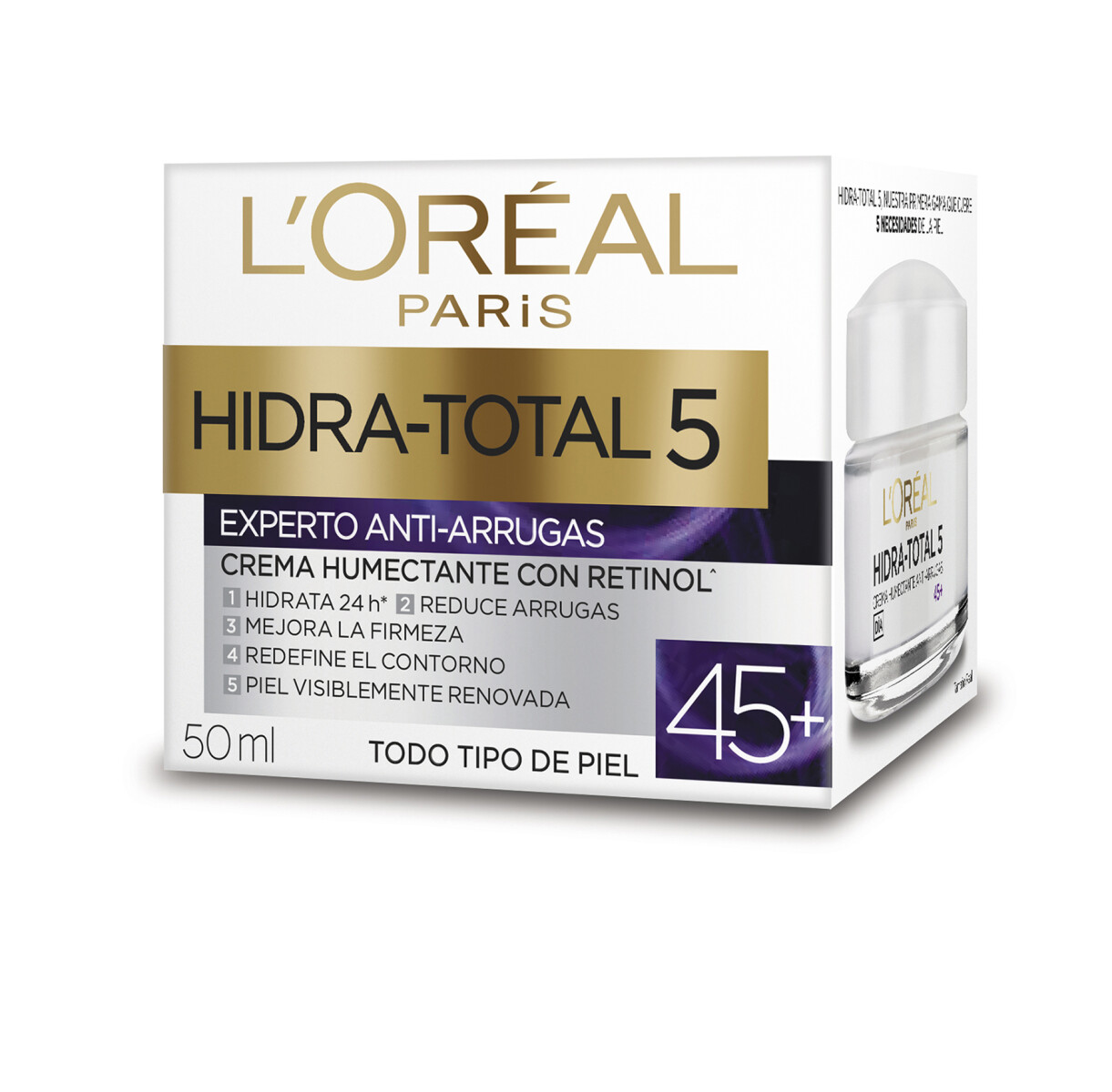 L'oreal Dermo Expert Hidra Total 5 Wrinkle +45 50 Ml. 