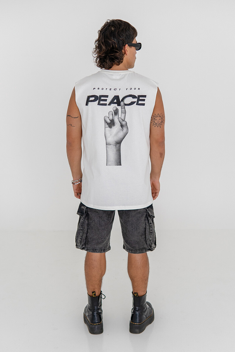 Musculosa Pulau Peace - Blanco 