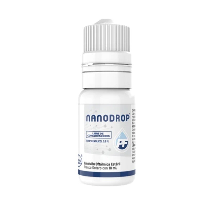 Nanodrop Emulsión Oftálmica 10 Ml. Nanodrop Emulsión Oftálmica 10 Ml.