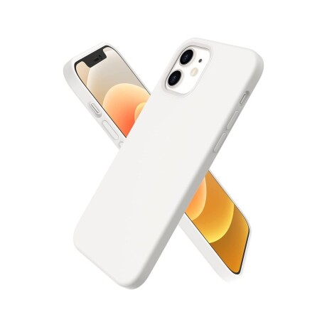 Protector de silicona para iphone 12 mini Blanco