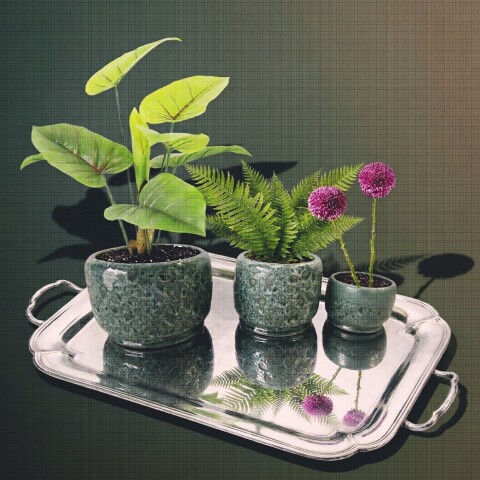 Maceta de cerámica Esmeralda Maceta de cerámica Esmeralda