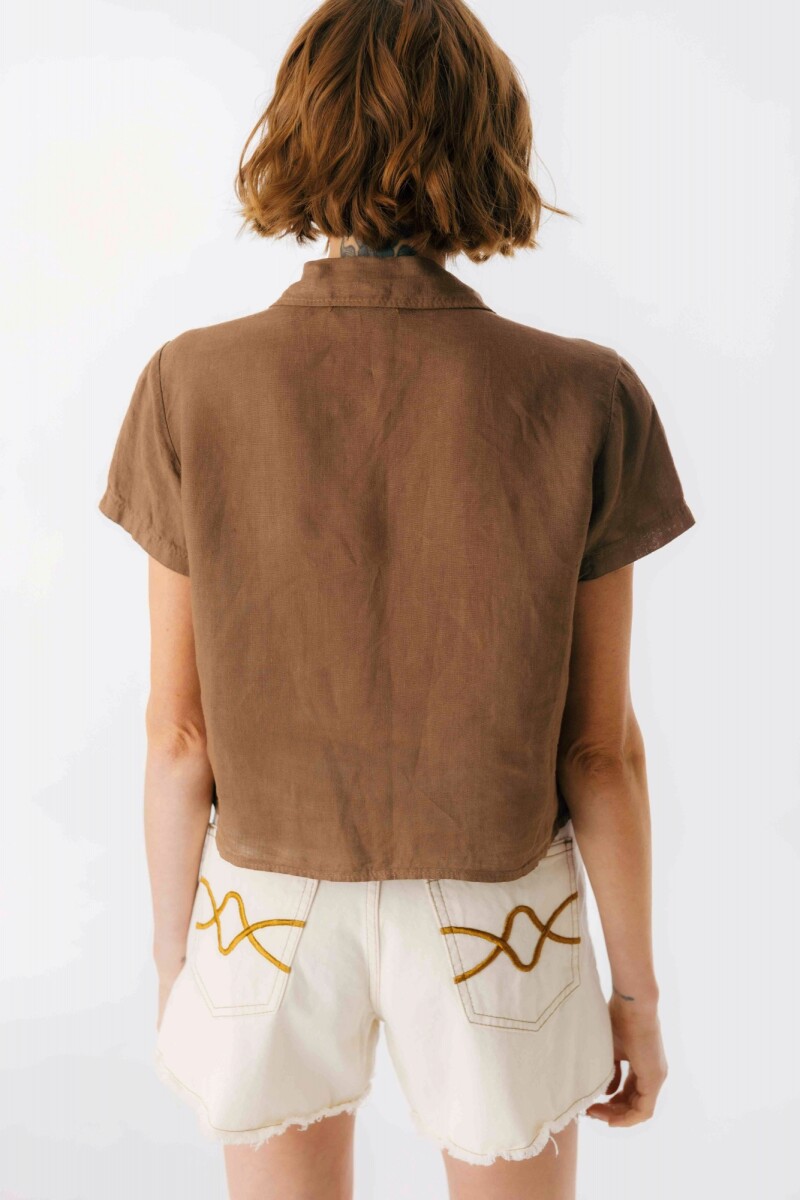 Camisa Enya Chocolate