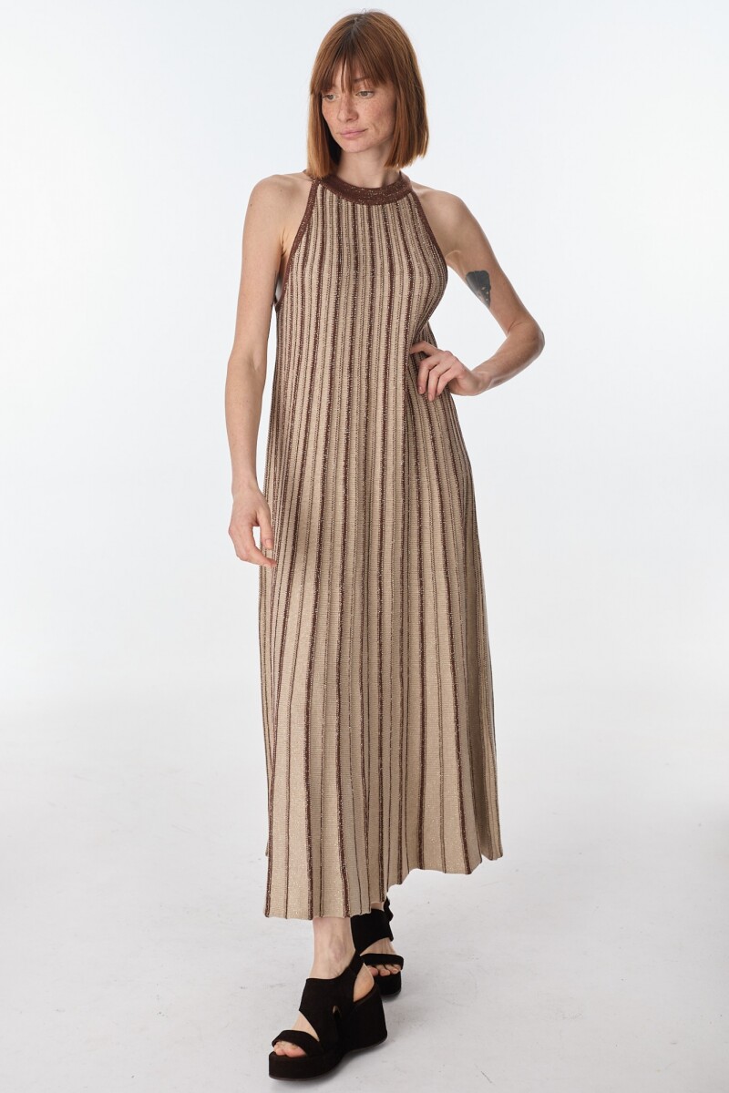 Vestido Ecos Marron