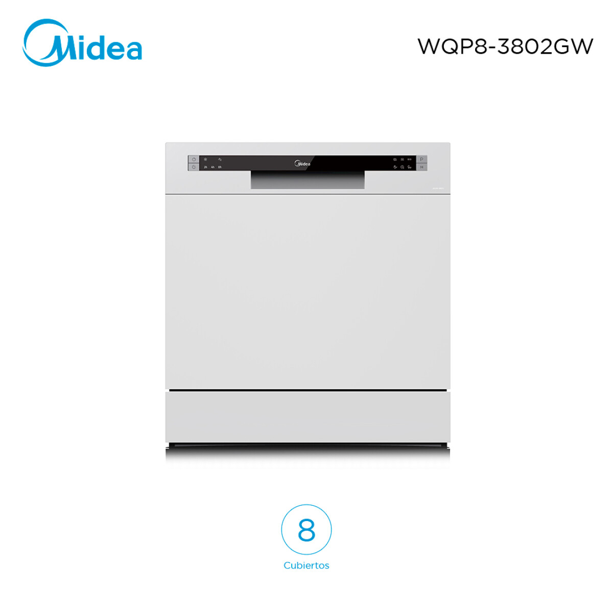 Lavavajillas Midea WQP8-3802GW 8C 6 Programas 