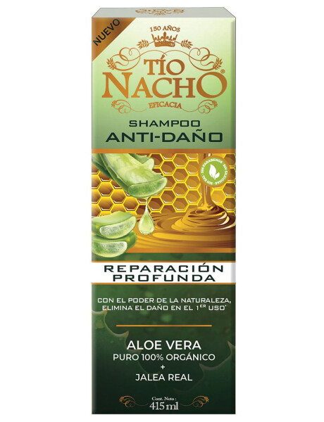 Shampoo Anti Daño Aloe Tío Nacho 415ml Shampoo Anti Daño Aloe Tío Nacho 415ml