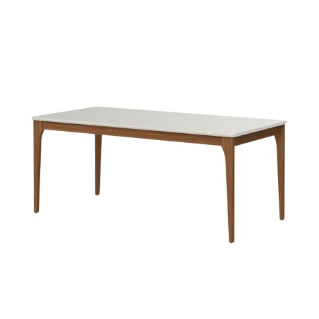 Mesa de comedor Ella - Con vidrio - 180 Canela Off White